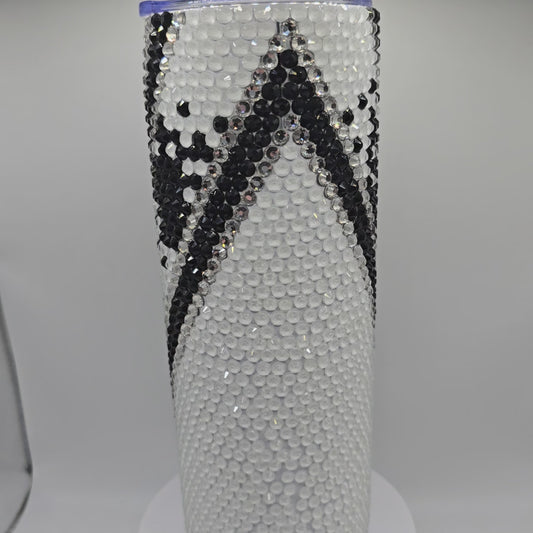 Rhinestoned Goth Tumbler